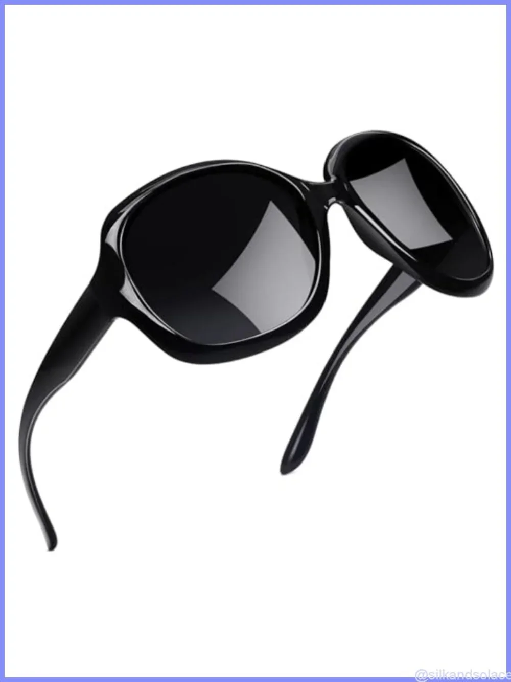 Oversized Polarized Butterfly Sunglasses UV400 Full Frame Wrap Around
